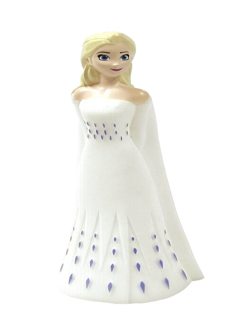Veilleuse En 3d Avec Variation De Couleurs Design Elsa Reine Des Neiges Approx. 13cm Transparent