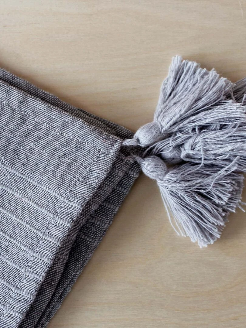 Nappe tendance en coton recyclé   Gris clair
