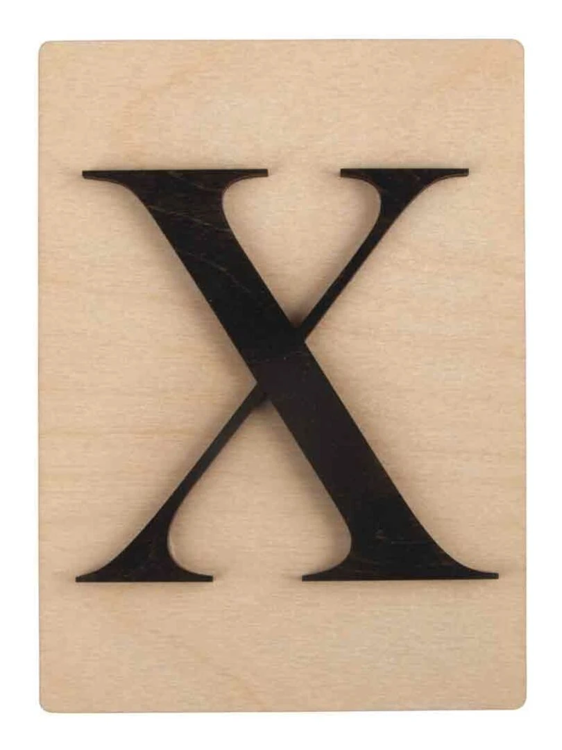 Lettre en bois 14 8 x 10 5 cm X N/A