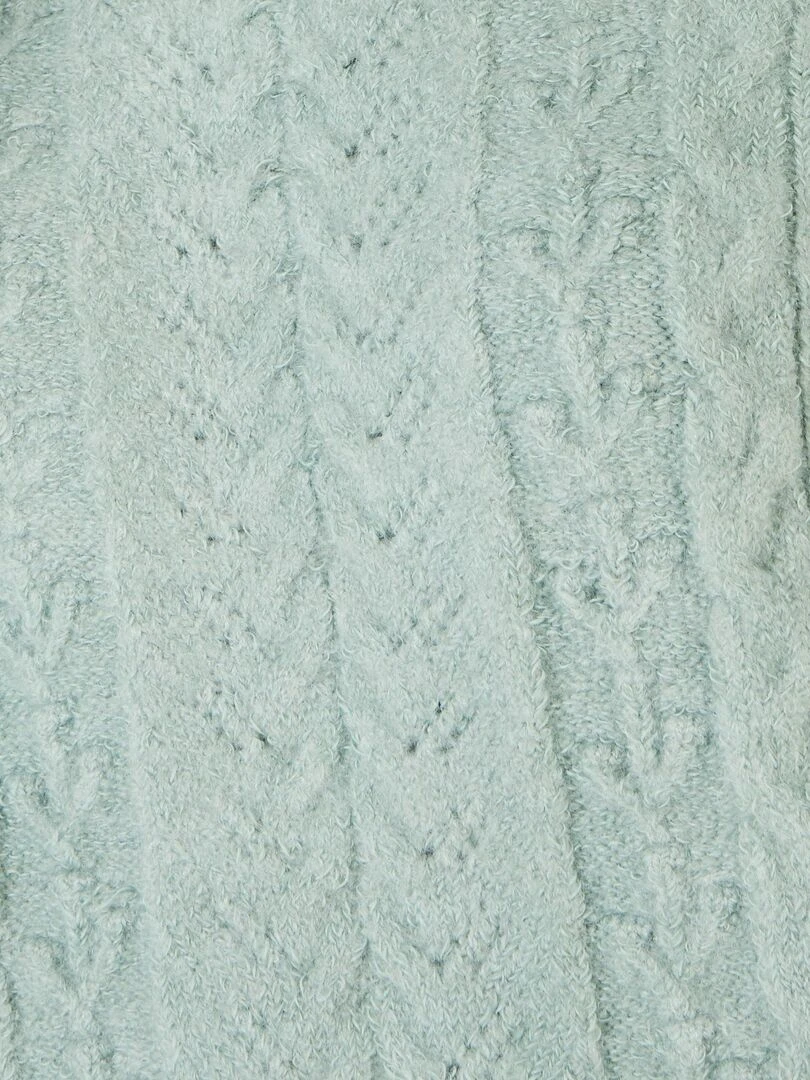 Pull jeu de maille fantaisie Thermolactyl   Damart   Vert jade