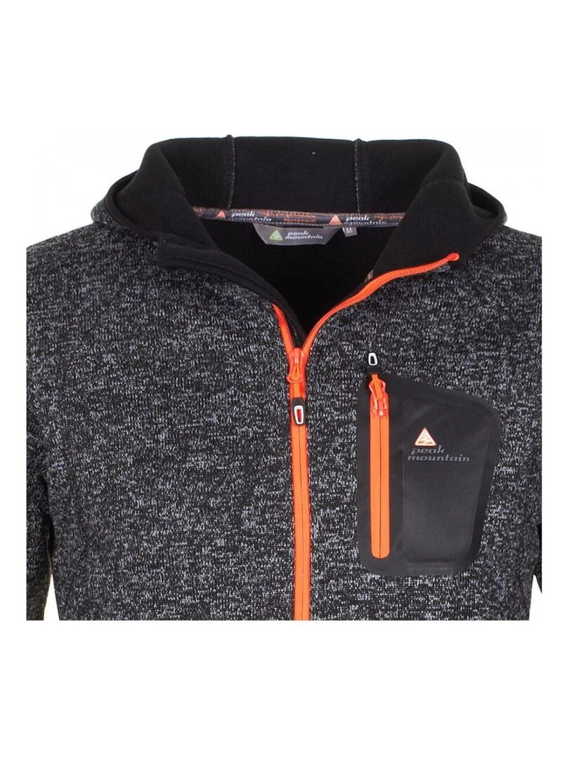 Blouson polaire homme CALA   PEAK MOUNTAIN   Noir Noir