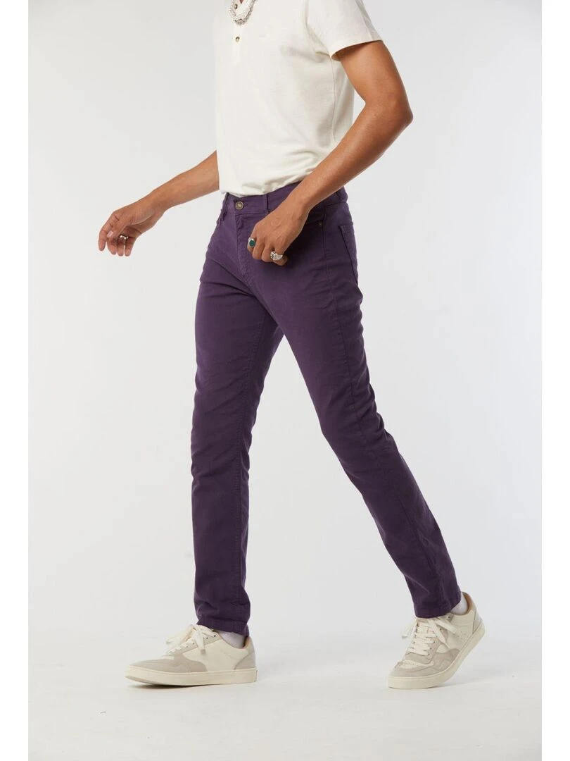Lee Cooper   Pantalon coton straight LC126ZP 9803   Violet
