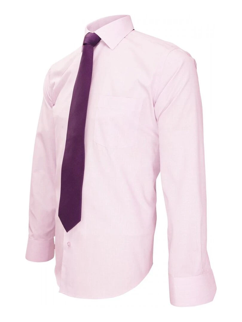 Chemise premium BASIC BUSINESS   Rose