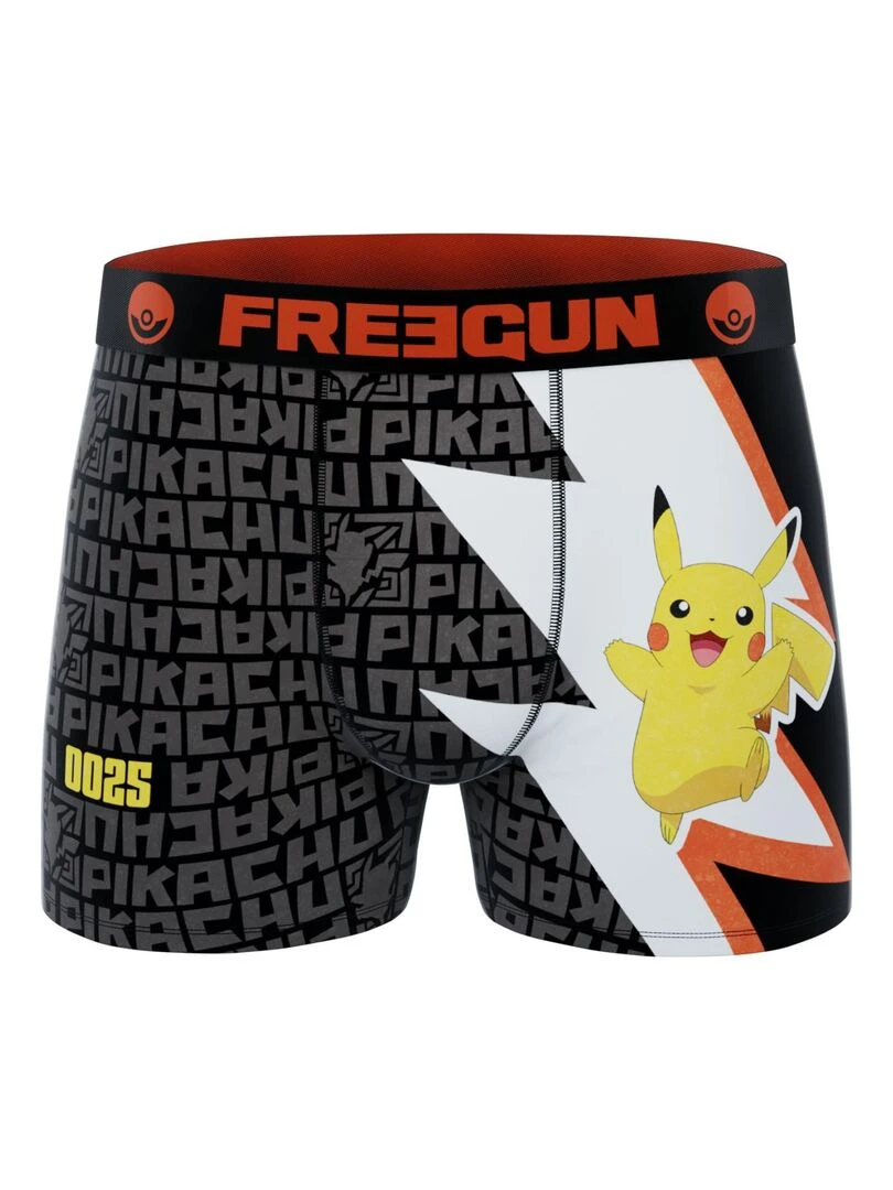 Lot de 3 boxers enfant Pokémon Freegun   Noir
