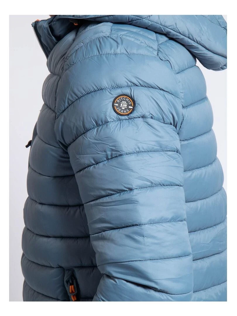 Doudoune légère capuche ZEGEL   Bleu ardoise
