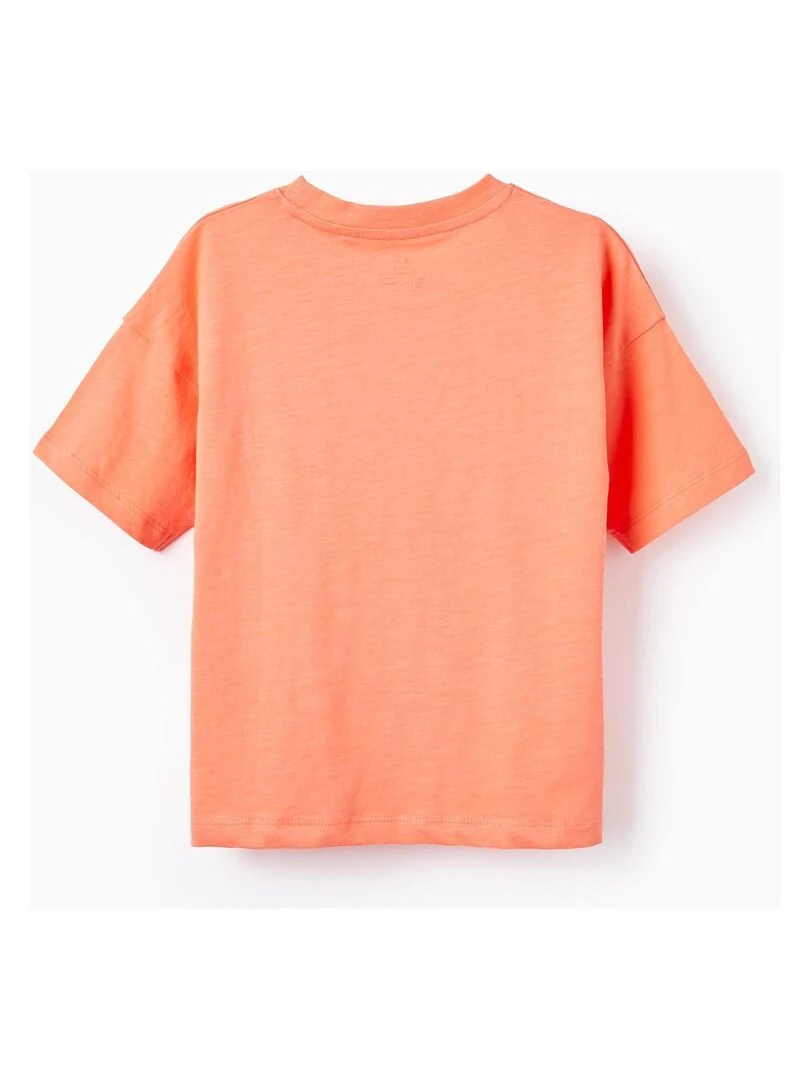 T shirt en Coton pour Garçon manches courtes Rose