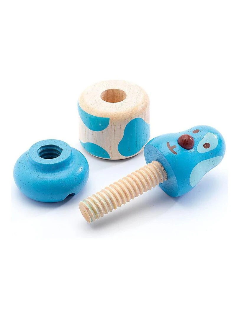 Jeu Educatif En Bois Vis Animo Multicolore