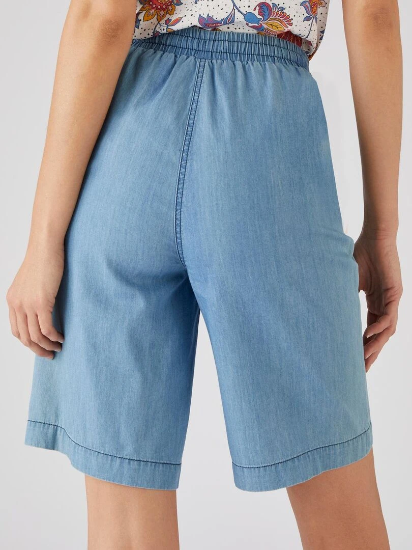 Bermuda fluide pur coton   Damart   Bleu