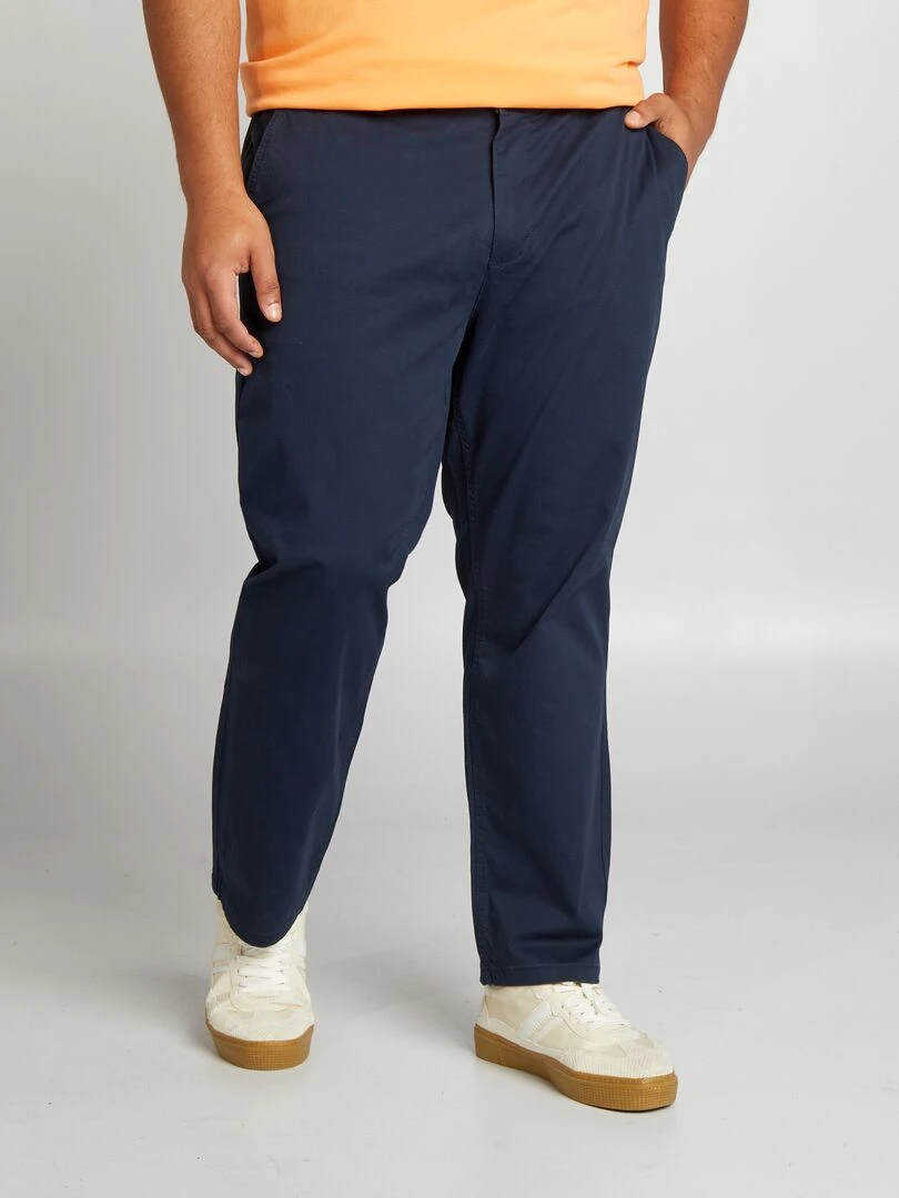 Chino slim L32 bleu marine