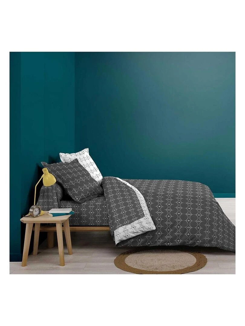 Drap housse Aristide   gris anthracite