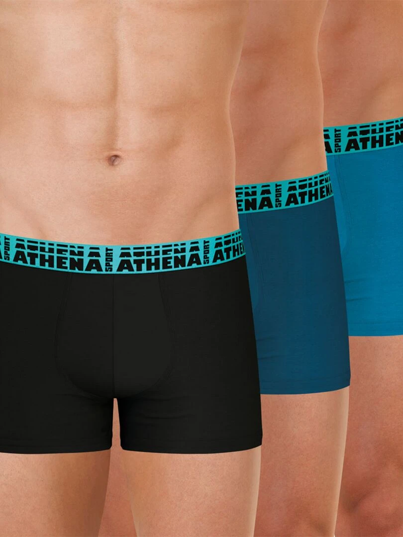 Lot de 3 boxers homme Easy Sport Bleu azur