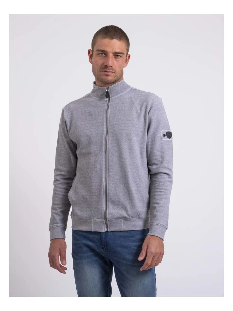 Sweat zippé col montant WESTUNION Noir