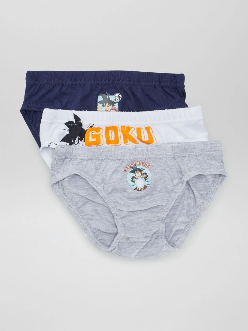 Lot de 3 slips 'Dragon Ball Z' Gris