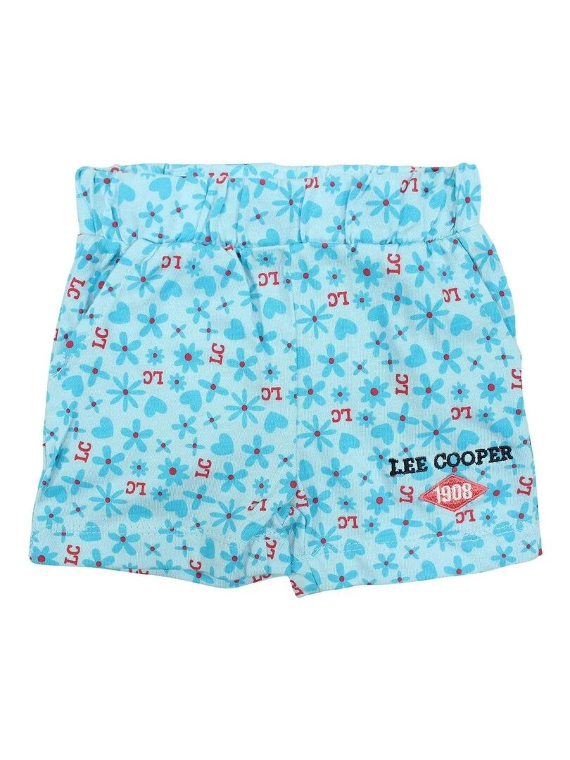 Lee Cooper   Ensemble T shirt short bébé fille Imprimé Lee Cooper   Bleu