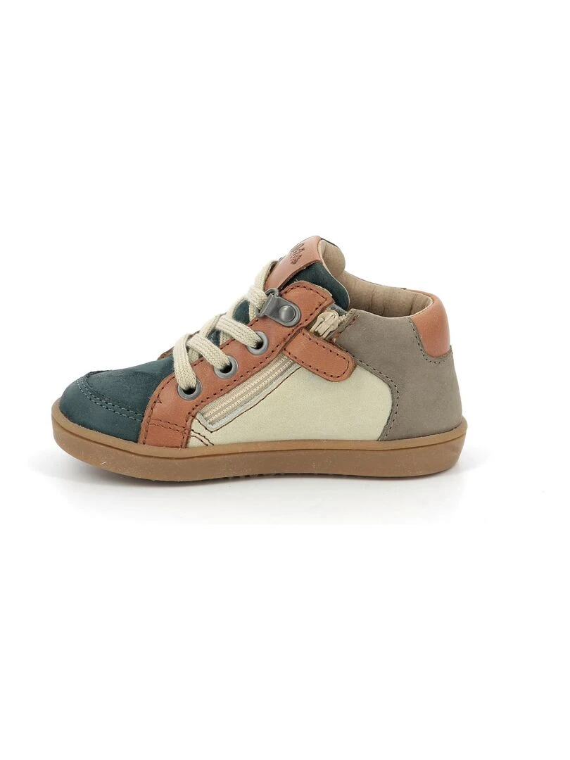 Chaussons Cuir Cretace Star   Bleu marine