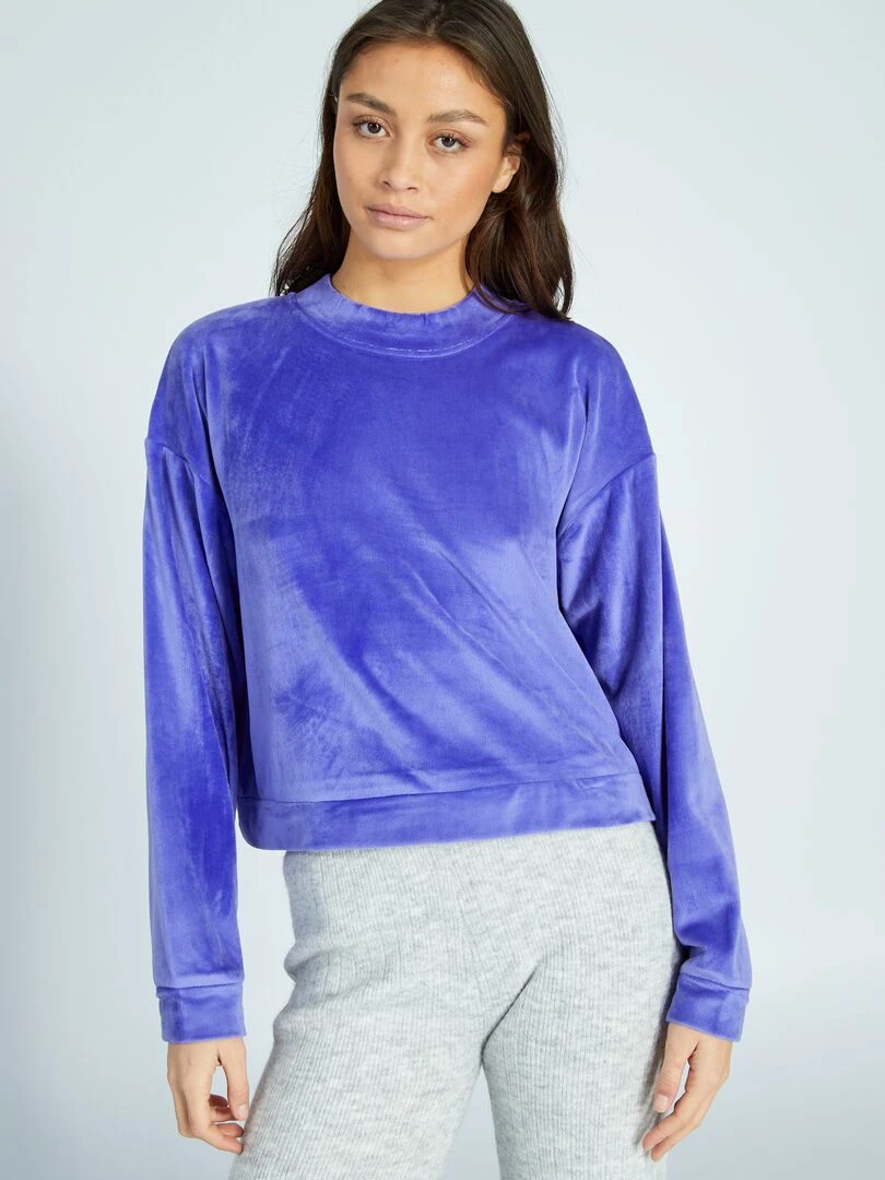 Sweat de nuit en polaire Violet