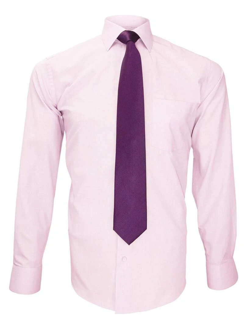 Chemise premium BASIC BUSINESS   Rose