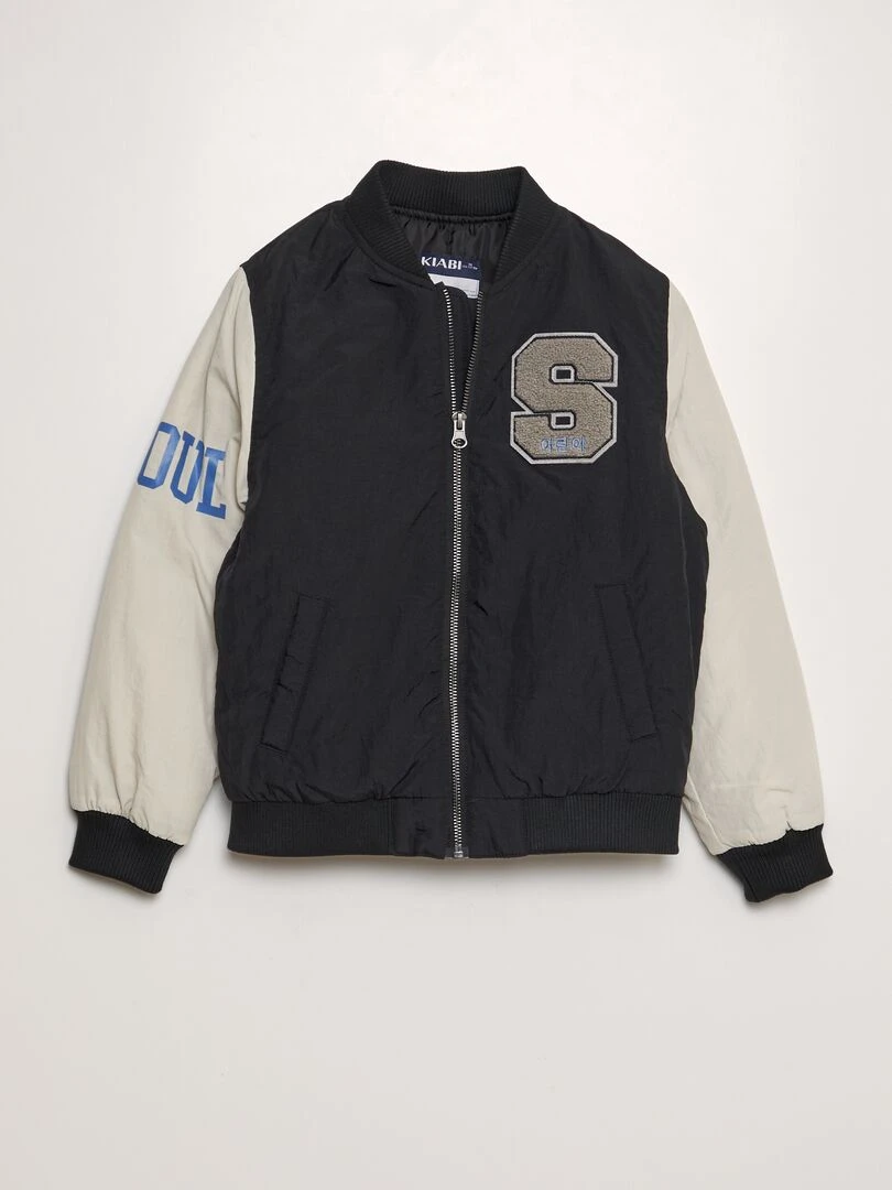 Veste style université américaine Noir
