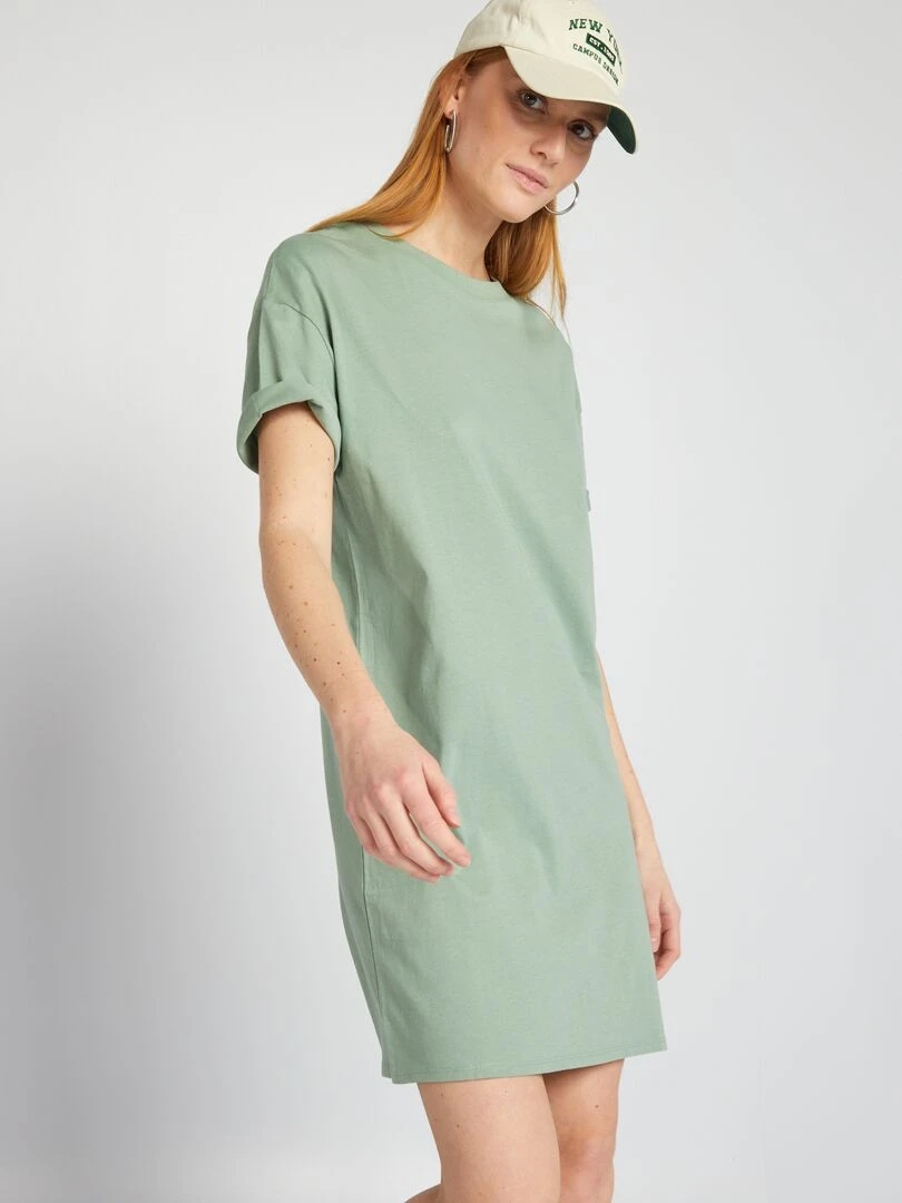 Robe t shirt   Vert