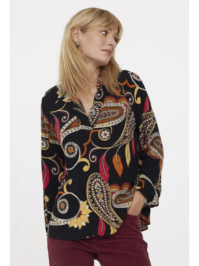 Lee Cooper Chemise manches longues polyester regular MINDY Noir