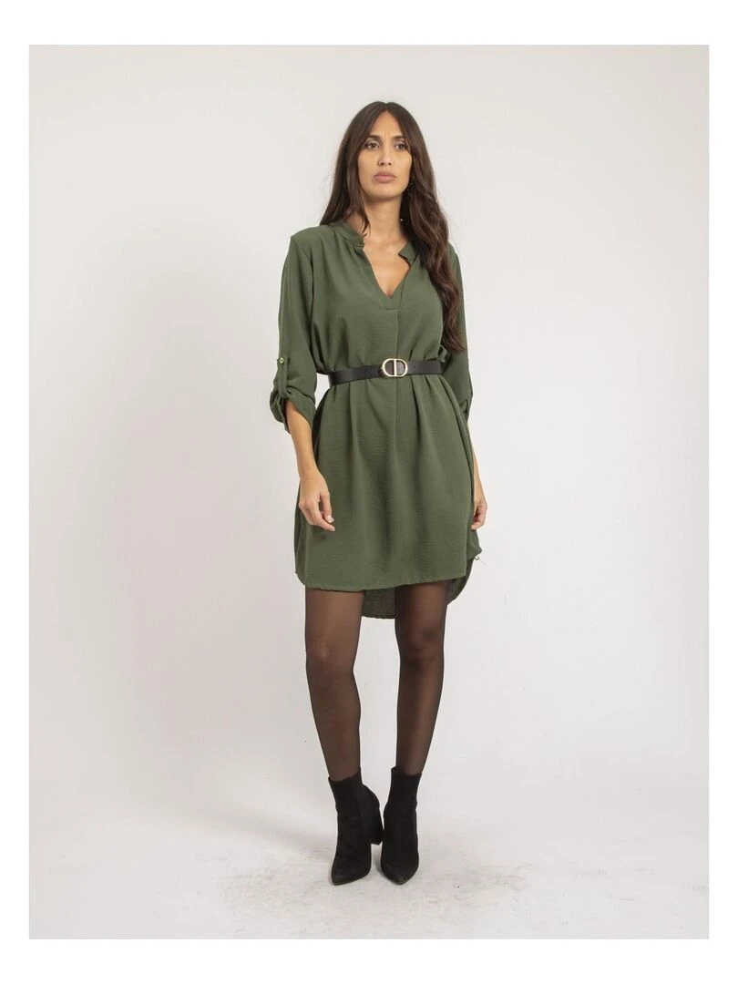 Robe courte ample INAAM   Kaki