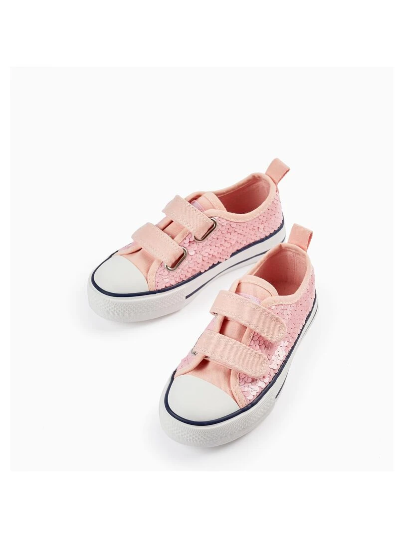 Baskets à Paillettes pour Fille '50s Sneaker'  CUBA   Rose