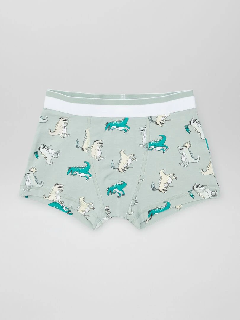 Lot de 3 boxers   Vert/gris/jaune