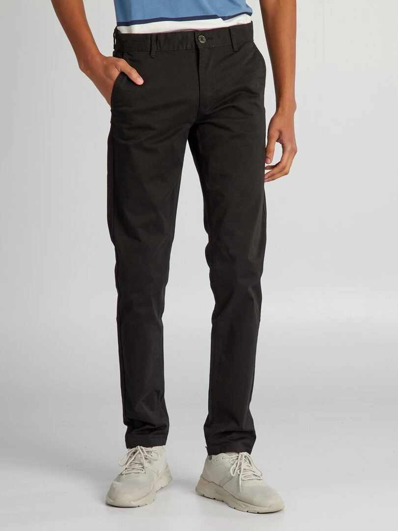Chino slim L36 +1m90 noir
