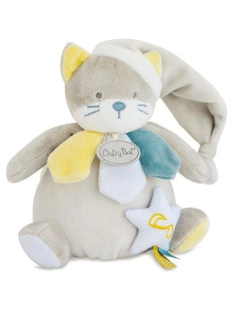 Babynat doudou Les Comètes Ours Gris musical Gris