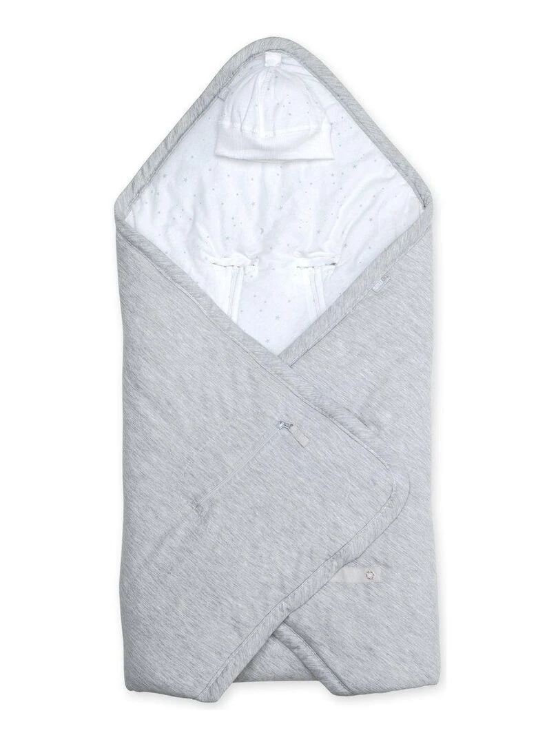 Bemini Nid d'ange BISIDE ouatiné Pady jersey et jersey Gris chiné
