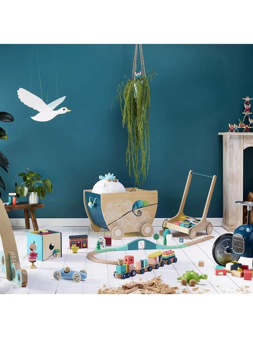 Chariot à jouets en bois : Sous la canopée   N/A