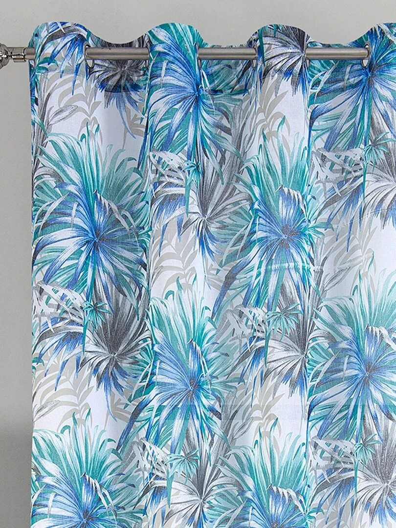 Paire de voilage au style tropical Blanc