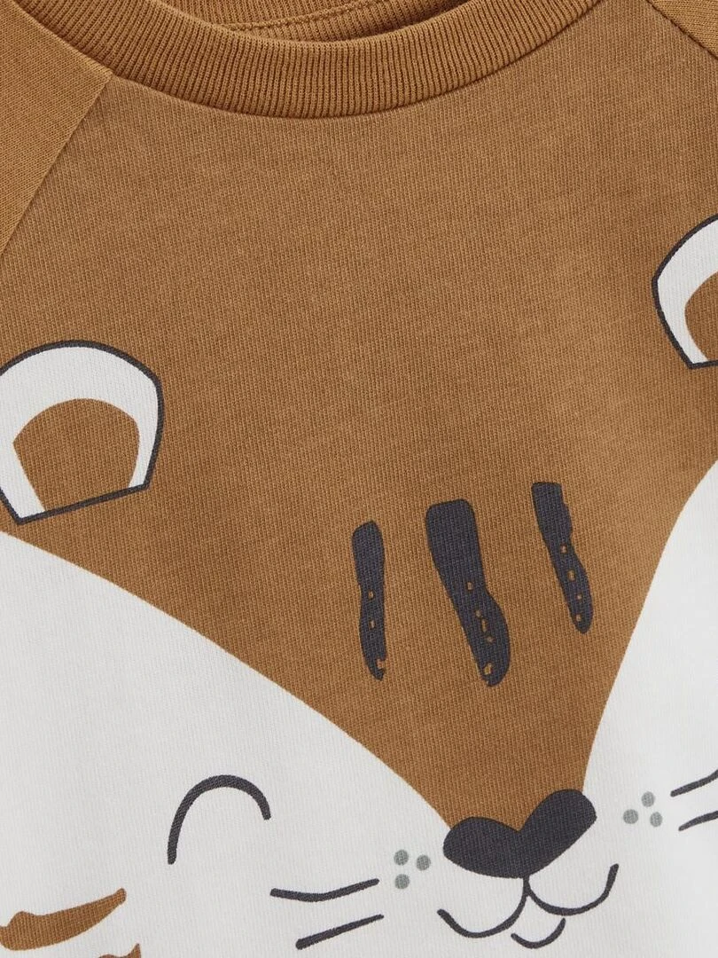 Pyjama enfant manches courtes Garden Party   Camel