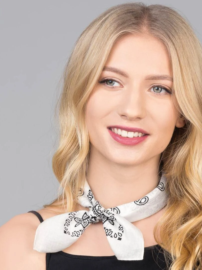 Bandana Coton U.S Premium Blanc