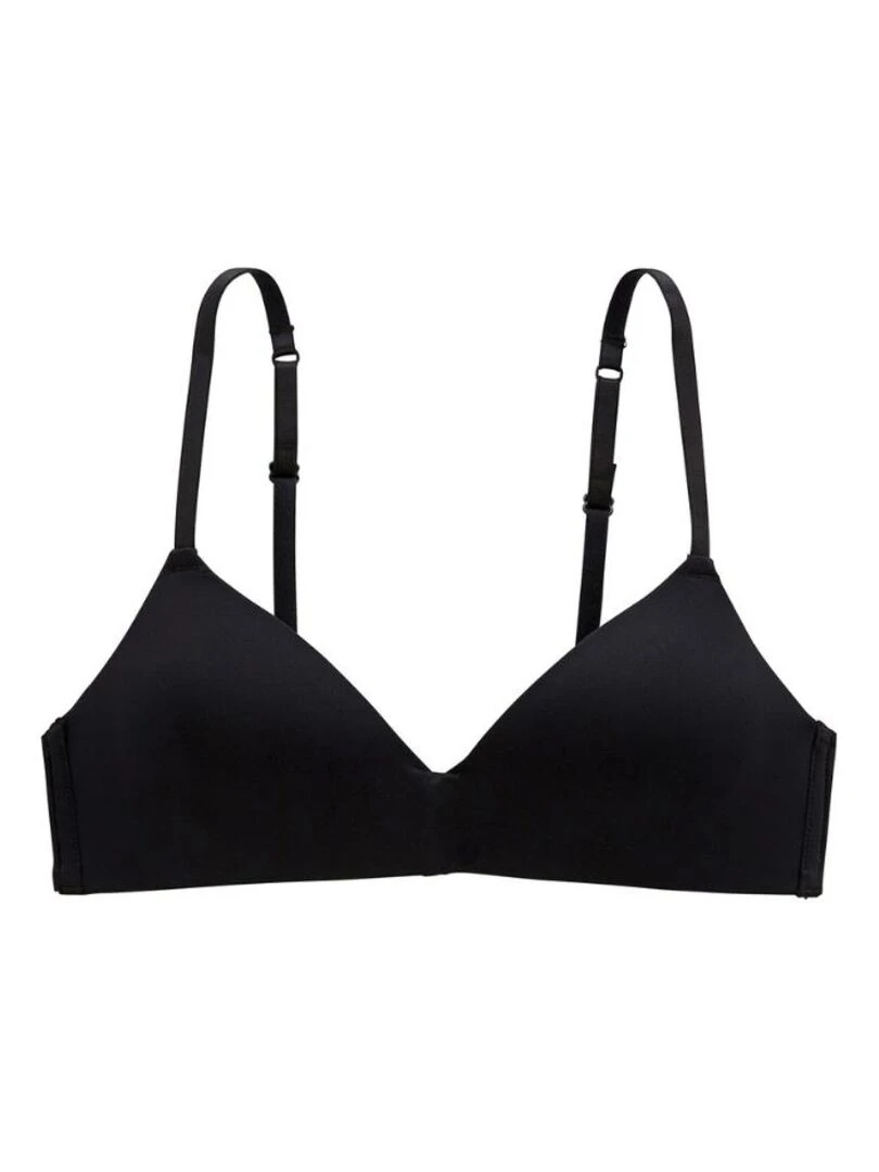 Soutien gorge triangle à coques sans armatures noir Veliana Noir