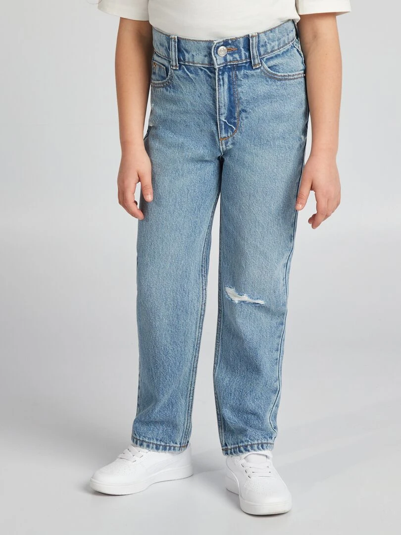 Jean droit à taille haute   Stone