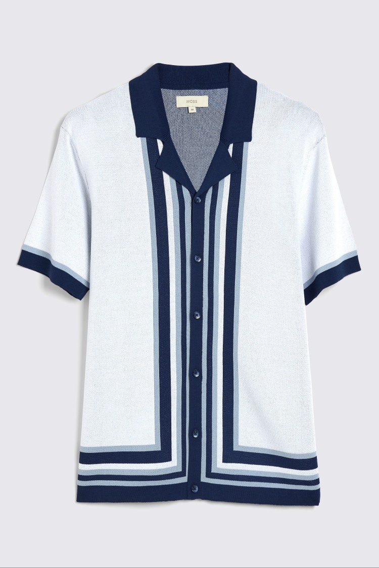 Tailored Fit White Linen Grandad Collar Shirt   Buy Online at Moss
