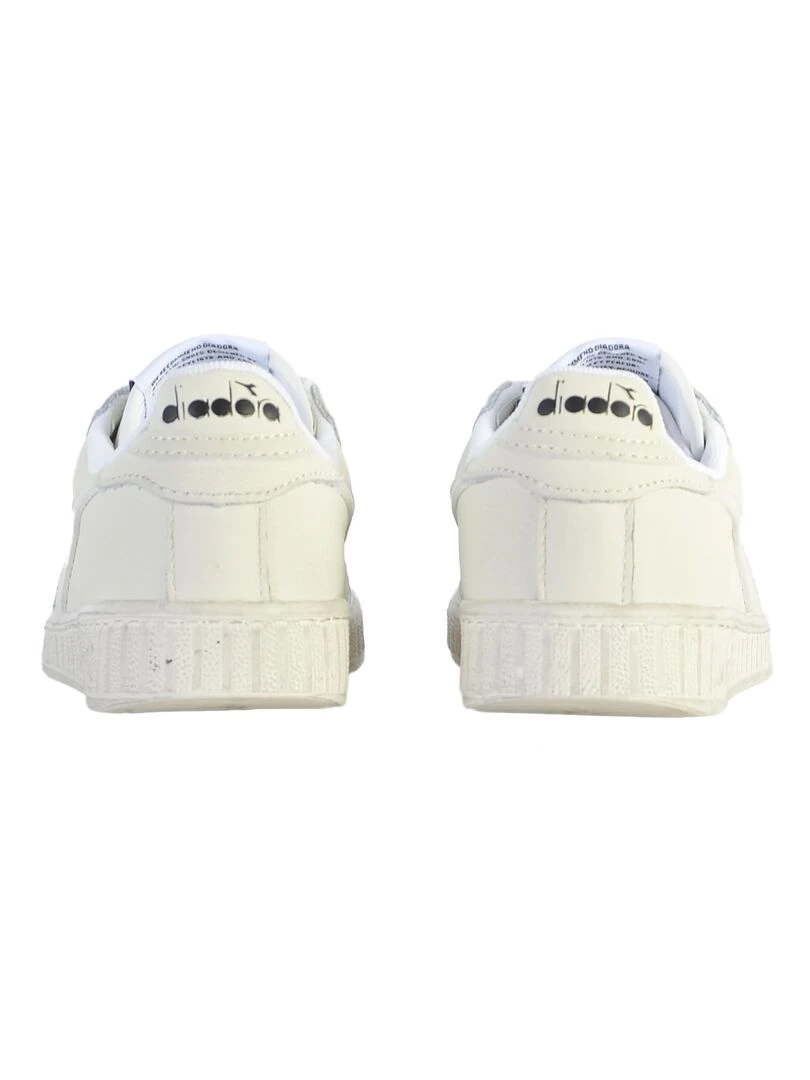 Basket Cuir Diadora Game Low Waxed   Blanc