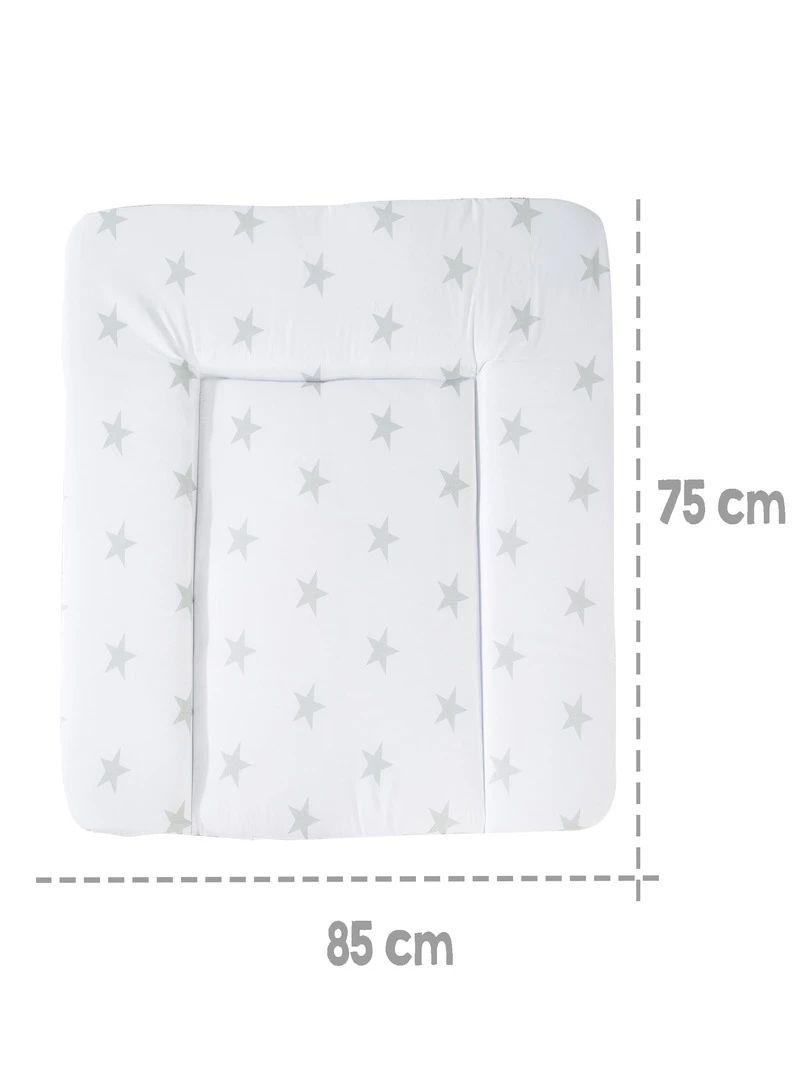 ROBA Matelas À Langer "Little Stars" 85x75 Revêtu De PU Blanc