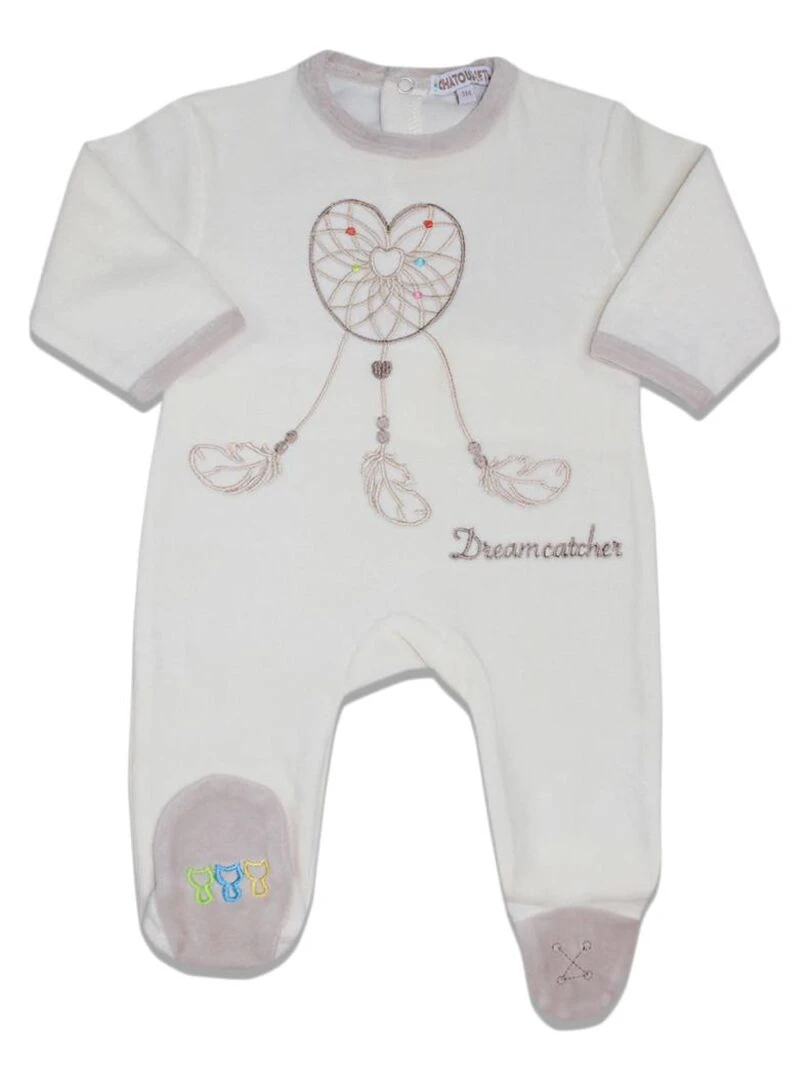 Pyjama "DREAM" LES CHATOUNETS Ecru
