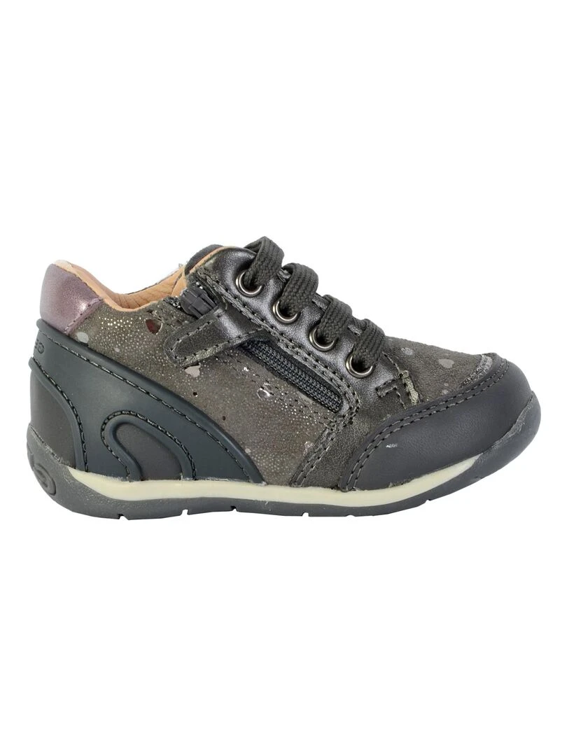 Basket Geox Enfant Each Gris