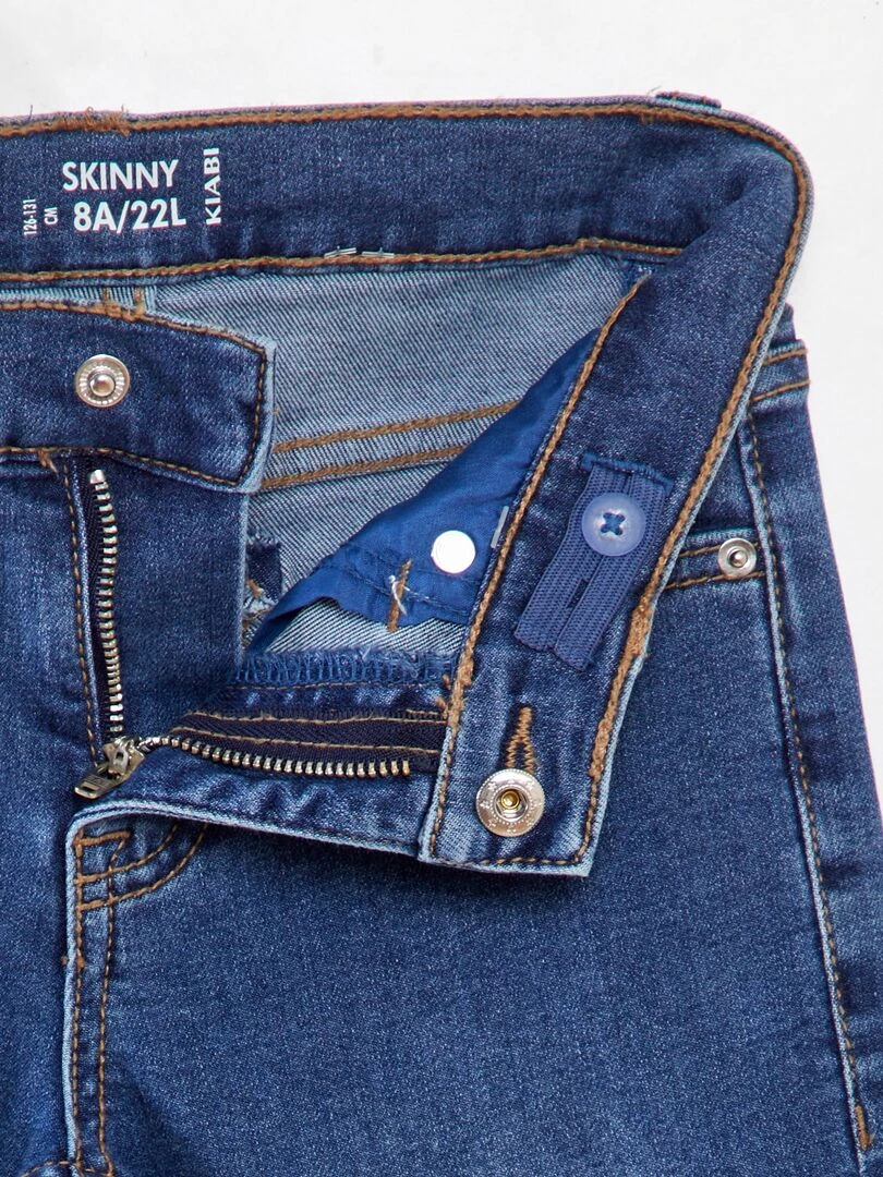 Sweat en molleton avec maille bouclette   Bleu