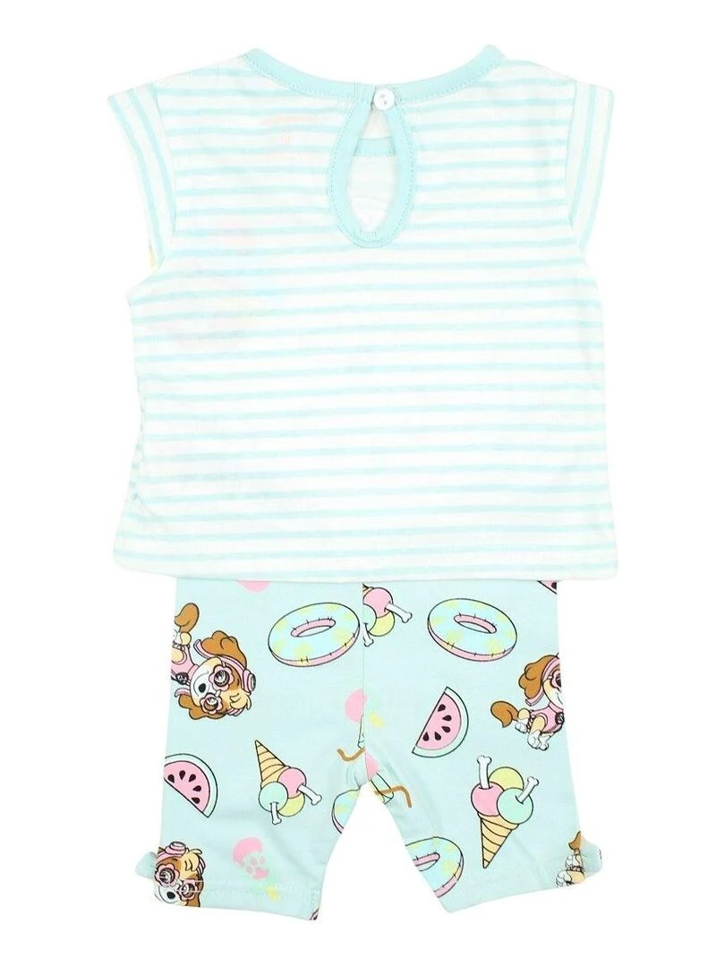 Paw Patrol   Ensemble ​​T shirt legging bébé fille Imprimé La Pat' Patrouille   Bleu
