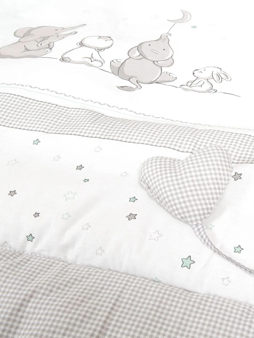 ROBA Tapis D'éveil "Sternenzauber"   100 x 100   Revêtement Pour Parc D'enfant   Gris clair