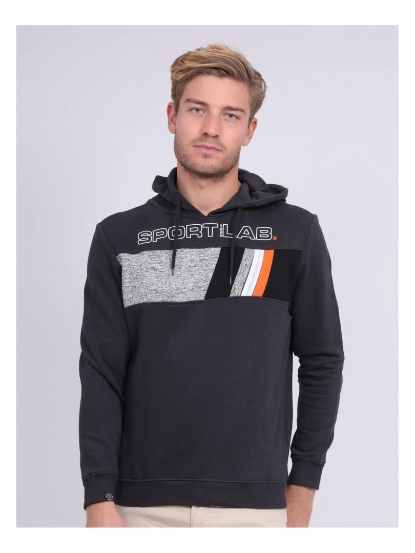 Sweat capuche WODESTO gris anthracite