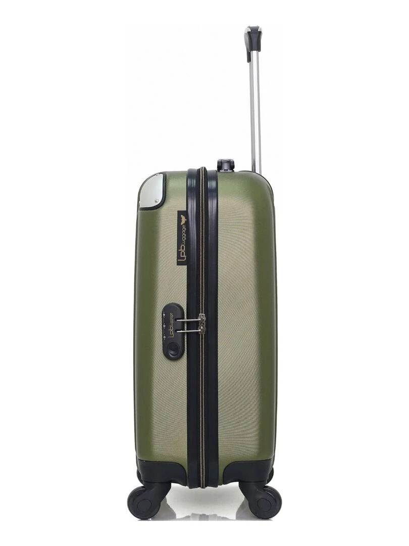 LPB LUGGAGE   VALISE CABINE ABS AMELIE E 4 ROUES 50 CM   Vert kaki