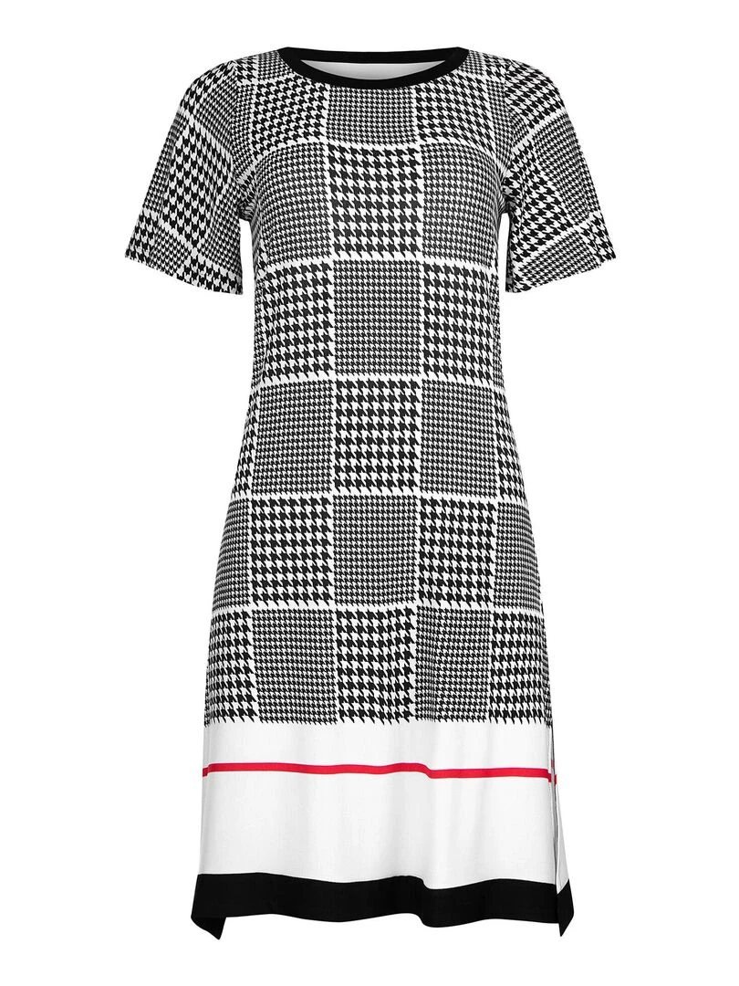 Robe estivale manches courtes Quito   Noir