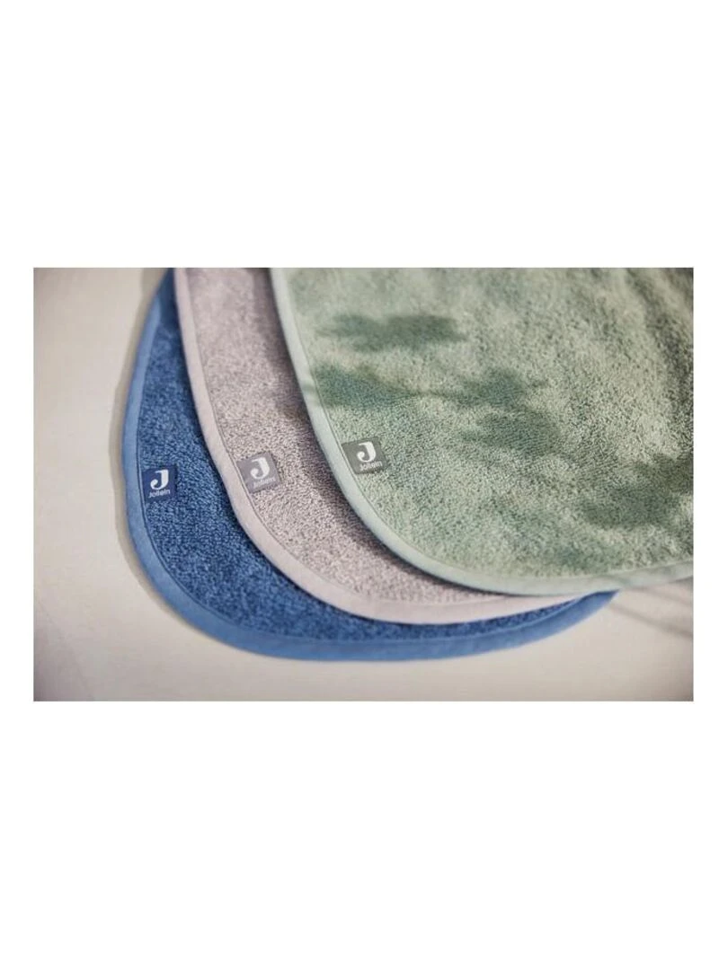 Bavoir Éponge Jeans Bleu   Jollein   Bleu