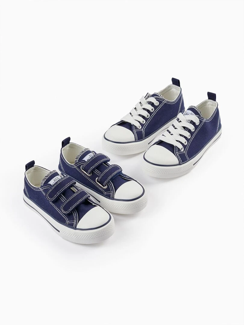Baskets en jean pour enfant '50s Sneaker' CUBA Bleu foncé