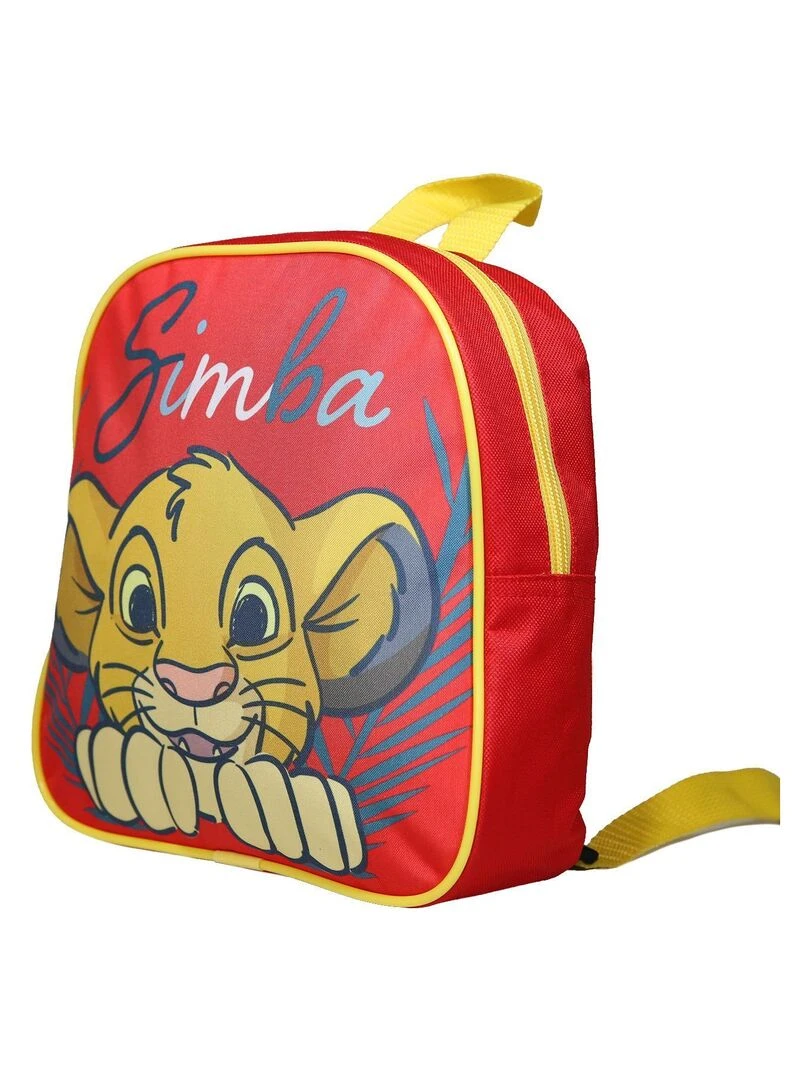 BAGTROTTER Sac à dos gouter maternelle Disney Le Roi Lion Simba Rouge Rouge